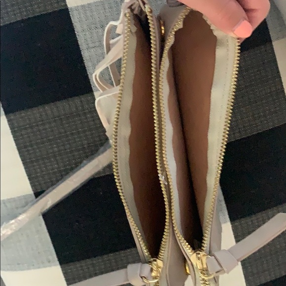 Old Navy Beige Cross Body WITH Tassels/ NEW - Picture 2 of 4